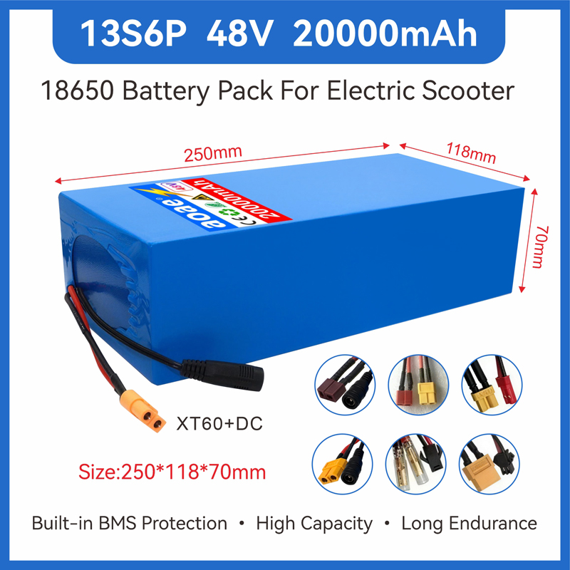 48V 전기 스쿠터 배터리 13S6P 20Ah 1865 - 60V 50Ah Electric Scooter Battery 리뷰 및 가격