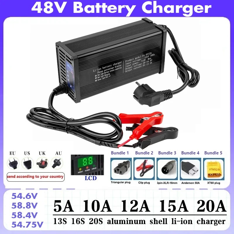 고출력 48V 5A 8A 10A 12A 15A 20A  - 84V 20A Smart Charger 리뷰 및 가격